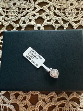 .93 CT Moissanite Heart Pendant